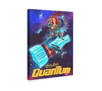 Nuka Cola Quantum Home Motivational Wall Art Fitness Gym Theme Canvas Painting Canvas Wall Decorations Family Saying Quotes Painting Artwork Frame 8x12inchs(20x30cm)