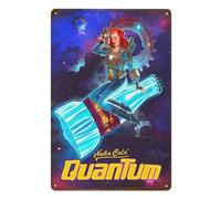 Nuka Cola Quantum Metal Tin Sign Poster 8”×12” Painting Sign Funny Wall Vintage Art Decor Retro Plaque For Home Bar Pub Club Cafe Decoration