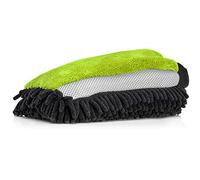 Nuke Guys - 3-in-1 microfibre wash mitt for gentle car washing; chenille - insect mesh - microfibre (green)