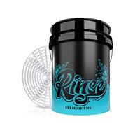 Nuke Guys Made by Gritguard US 5 Gallon Washing Bucket for Intermediate Rinsing for the 3 Bucket Washing Method + Grit Guard - Gentle Vehicle Care - for Gentle Hand Wash, Protects the Paint