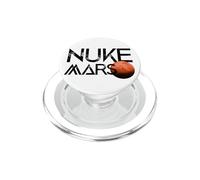 Nuke Mars Space Exploration Rocket Terraform Nuke Mars PopSockets PopGrip for MagSafe