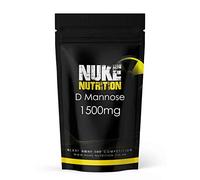 Nuke Nutrition D Mannose Capsules 1500mg | 180 Capsules | UTI Treatment for Women & Men | Urine Infection Relief | Cystitis Treatment | Natural Pills Made from Cranberry | Alternative to Antibiotics