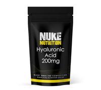 Nuke Nutrition Hyaluronic Acid Tablets - x60 - High Strength 200mg Supplement to Boost Strong Skin, Hair & Nails - Hydrate & Moisturise Your Skin - Anti Ageing Properties - 100% Natural Ingredients