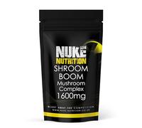 Nuke Nutrition Shroom Boom Mushroom Complex Capsules x60 - Mushroom Supplement with Chaga, Codyceps, Shiitake, Maitake, Lions Mane & Reishi - Pure & Natural Mushroom Extract Blend