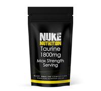 Nuke Nutrition Taurine Capsules 1800mg x60 - Taurine Nutritional Supplements for Energy Boost & Performance Enhancement - Taurine Supplement