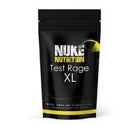 Nuke Nutrition Test Rage XL Testosterone Booster for Men | 180 Capsules | Anabolic Supplement to Enhance Male Testosterone Levels | Boost Lean Physique, Muscle Growth & Strength | Vegan & Easy Swallow