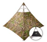 Nukem Grab & Go Hunting Ground Blind - Mossy Oak Obsession - Lightweight Stake-Free Pop Up Turkey & Deer Blind (X-Large)
