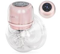 Nukido Electric Breast Pump 3 Modes Portable LED Display BPA Free Silicone Pink Gold