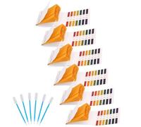 Nukogcd PH Test Strips Kit, 6 Pack 480 Strips Range 1-14, Universal Litmus Paper for Water, Wine, Soil Testing, 6 Test Pipette Droppers