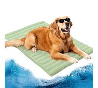 NUKYEJH Barkley Cooling Mat, Cooling Mat for Dogs, Waterproof Cool Crate Pad for Dogs, Machine Washable Pet Cool Mats (Green,Large)