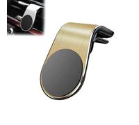 NUKYEJH Magnetic Cell Phone Navigation Bracket, Magnetic Navigation Bracket, 2025 Car Mount for Air Telephony, Types 360° Cell Phone Holder by (Gold)