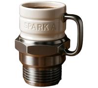 NUKYEJH Spark Plug Mug, Engine Spark Plug Design, Novelty Coffee Mug, Personalized Automotive Coffee Mugs (1Pcs)