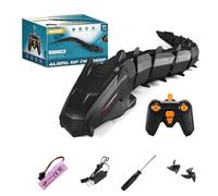 NULA 2.4GHz Remote Control Giant Python for Pool Lake Outdoor, Electric High Simulation RC Snake Swimming Water Toy Fish Boat Gifts with Dual Motor Drive & 360° Flexible Rotation for Adults