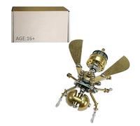 NULA 3D Metal Puzzle Tiny Bee Kit for Adults, 100+Pieces Mechanical Insect 3D Stainless Steel Puzzle, DIY Assembly Steampunk Jigsaw Creative Handmade Toys, Decoration