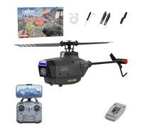 NULA C127AI RC Helicopter Toy with 1080P Camera, 2.4G RC 4CH 6-Axis Gyro Black Hornet Scout Drone Single-Rotor Brushless Helicopter for Beginner Adults Optical Flow Positioning - RTF Version