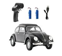 NULA D62MINI 1:16 Scale Retro RC Beetle Car, 2.4GHz 4CH RWD Drift Remote Control Car with 130 Motor & LED Lights, High Speed Vintage Racing Sport Model for Adults Enthusiasts