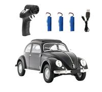 NULA D62MINI 1:16 Scale Retro RC Beetle Car, 2.4GHz 4CH RWD Drift Remote Control Car with 130 Motor & LED Lights, High Speed Vintage Racing Sport Model for Adults Enthusiasts
