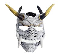 NULA Japanese Samurai Mask Cosplay Mask, Hannya Mask Ghost Warrior Oni Mask Costume Mask for Halloween Cosplay Punk Props