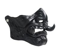 NULA Japanese Samurai Mask Cosplay Mask, Hannya Mask Ghost Warrior Oni Mask Costume Mask for Halloween Cosplay Punk Props