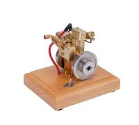 NULA Metal Engine Model Kit That Works, Mini-1.6ccWater-Cooled Four-Stroke Single-cylinder IC Engine Build Kit with Wooden Base, Physics Science Experiment Toy for Youth Adult