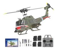 NULA RC ERA C032 UH-1 Huey RC Helicopters, 1/48 Scale 6CH 2.4G 6-Axis Gyro Stabilized Military Aircraft with 3D Inverted Flight & Altitude Hold for Adults Beginners (RTF / 4 Battery)