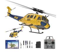 NULA RC ERA C032 UH-1 Huey RC Helicopters, 1/48 Scale 6CH 2.4G 6-Axis Gyro Stabilized Military Aircraft with 3D Inverted Flight & Altitude Hold for Adults Beginners (RTF / 1 Battery)