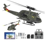 NULA RC ERA C032 UH-1 Huey RC Helicopters, 1/48 Scale 6CH 2.4G 6-Axis Gyro Stabilized Military Aircraft with 3D Inverted Flight & Altitude Hold for Adults Beginners (RTF / 2 Battery)