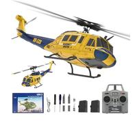 NULA RC ERA C032 UH-1 Huey RC Helicopters, 1/48 Scale 6CH 2.4G 6-Axis Gyro Stabilized Military Aircraft with 3D Inverted Flight & Altitude Hold for Adults Beginners (RTF / 2 Battery)