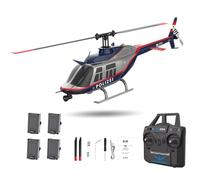 NULA RC ERA C138 BELL206 RC Helicopter, 1:33 Scale 6CH 2.4G Single Rotor Flybarless Stabilized Aircraft with 6-Axis Gyro, Altitude Hold, Optical Flow & 3D Stunt Flying for Adults