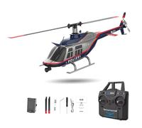 NULA RC ERA C138 BELL206 RC Helicopter, 1:33 Scale 6CH 2.4G Single Rotor Flybarless Stabilized Aircraft with 6-Axis Gyro, Altitude Hold, Optical Flow & 3D Stunt Flying for Adults