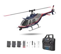 NULA RC ERA C138 BELL206 RC Helicopter, 1:33 Scale 6CH 2.4G Single Rotor Flybarless Stabilized Aircraft with 6-Axis Gyro, Altitude Hold, Optical Flow & 3D Stunt Flying for Adults