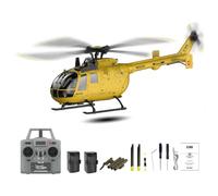 NULA RC-ERA C180 1:25 Scale 6CH RC Helicopter With Brushless Motor, 6-Axis Gyro, TOF LiDAR Altitude Hold & Optical Flow Positioning, Single Rotor Military Aircraft - RTF /2 Battery