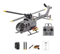 NULA RC ERA C186S BO105 RC Helicopter with Optical Flow Positioning, Heli Brushless 3-Speed Flight Modes & One-Key Takeoff, 1:48 Scale 4CH Stabilized Aircraft for Beginners Hobbyists