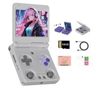 NULA RG 34XXSP Flip Retro Handheld Game Console, with 64G TF Card Built-in 5000+ Classic Games 3.4-inch IPS Screen Linux 64-bit ARM Cortex-A53 CPU Video Gaming Player for Adult