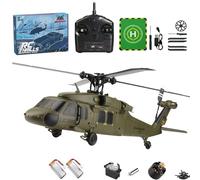 NULA WL K270 UH-60L 170-Class BlackkHawk Military RC Helicopter with Optical Flow Positioning, Altitude Hold, Brushless 2.4G 4CH Flybarless Gyro (Adjustable Throttle)- RTR/2 Battery