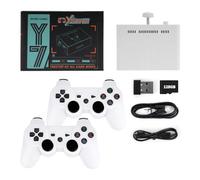 NULA Y7 Game Stick 4K, 4K HD Retro Home Arcade 64G +128G Built in 11000+Games & 2.4G Wireless Dual Handle, HDMI Plug and Play Video Game Console for TV Game Lovers