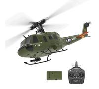 NULA YUXIANG F07 UH-1D RC Helicopter for Adult, 1/34 Scale 6CH 2.4G 6-Axis Gyro 3D/6G Brushless Remote Control Helicopter Flying Aircraft, Optical Flow Positioning - 1 Battery