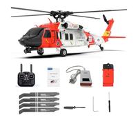 NULA YUXIANG F09S UH-60 GPS RC Helicopter, for BlackHawk Coast Guard 1/47 Scale 2.4G 6CH 6G/3D Dual Motor Brushless Direct-Drive Military Aircraft RC Airplane Outdoor Toy - RTF Version