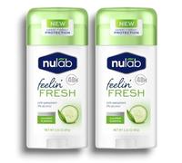 Nulāb | Feelin' Fresh - Anti-Perspirant, 48 Hour Sweat and Odour Defence, Alcohol Free. Stay Fresh and Confident With The Captivating Blend of Cucumber | 64g Each