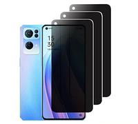 nulala 3 Pack Privacy Screen Protector for OPPO Reno 7 5G, 9H Hardness Anti-Spy Tempered Glass Privacy Screen Protective Film for OPPO Reno 7 5G - Not Support Fingerprint Unlocking