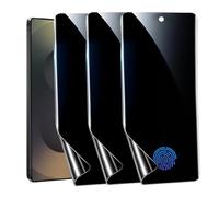 nulala 3-Pack Privacy Screen Protector for Samsung Galaxy S25 Ultra, Anti-Spy Flexible TPU Film, Support Fingerprint Unlock,Touch Sensitive [Not Glass]