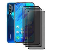 nulala Privacy Screen Protector for Huawei Honor 20 Pro, 3 Pack Full Coverage Anti Spy Tempered Glass Film Privacy Screen Protector for Huawei Honor 20 Pro - No Support Fingerprint Unlocking