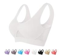 Nulalift Bra,Nulalift Anti Sagging Bra,Women's Breathable Cool Lift up Air Bra,2024 Seamless Breathable Cool Bra (White,Large)
