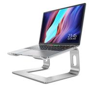 Nulaxy Ergonomic Laptop Stand for Desk, Aluminum Detachable Riser, Silver