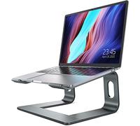 NULAXY Laptop Stand ,Aluminum Removable Laptop Holder, Ventilated Notebook Stand Compatible for MacBook Pro / Air, 10-15.8" Notebook and Samsung Tablet,HUAWEI MateBook (Grey)