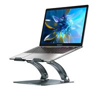 NULAXY Laptop Stand, Ergonomic Height Angle Adjustable Laptop Riser Holder Compatible with MacBook, Air, Pro, Dell XPS, Samsung All Laptops 10-17", Supports Up to 22 Lbs-Space (Grey)