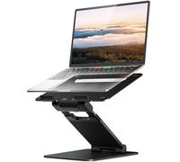 NULAXY Laptop Stand for Desk, Adjustable Laptop Riser Ergonomic Laptop Holder Adjustable Height from 1.2" to 20", Supports up to 22lbs, Compatible with MacBook, All Laptops Tablets 10-17"(Black)