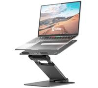 NULAXY Laptop Stand for Desk, Adjustable Laptop Riser Ergonomic Laptop Holder Adjustable Height from 1.2" to 20", Supports up to 22lbs, Compatible with MacBook, All Laptops Tablets 10-17"(Space Grey)