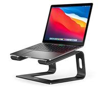Nulaxy Laptop Stand for Desk, Aluminum Laptop Riser, Ventilated Computer Stand Compatible with MacBook Pro/Air, Dell XPS, HP, Lenovo More 10-16” Laptops (Black)