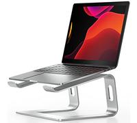 Nulaxy Laptop Stand for Desk, Aluminum Laptop Riser, Ventilated Computer Stand Compatible with MacBook Pro/Air, Dell XPS, HP, Lenovo More 10-16” Laptops(Silver)